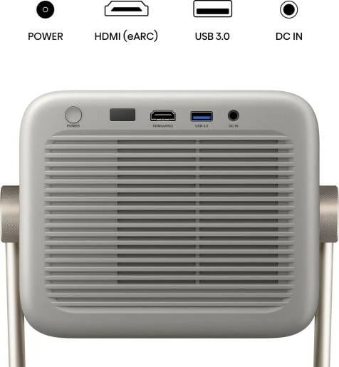 Projektor lazer 4K, Hisense M2 Pro, 1300 ANSI lm, short throw 1.0–1.3:1, auto-focus/keystone, Wi‑Fi/Bluetooth, gri