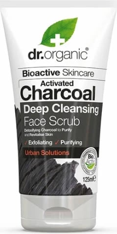 Scrub për fytyrë Dr. Organic Charcoal 125ml