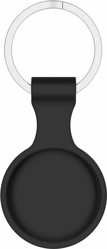 Mbështjellës Tech-Protect Icon për Apple AirTag, silikon, i zi