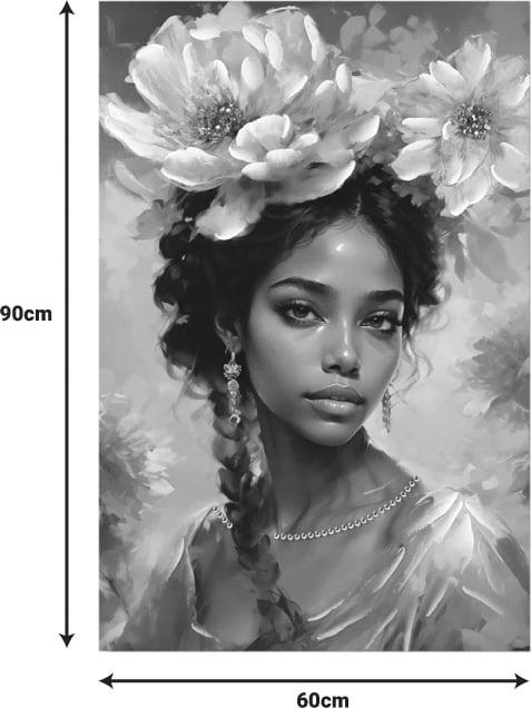 Pikturë kanavacë Lilibet, shumëngjyrëshe, 60x2.5x90cm