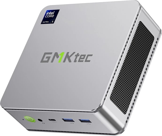 Kasë mini GMKtec K9, Intel Ultra 5 125H, 32GB RAM, 1TB SSD, Windows 11 Pro, Gri