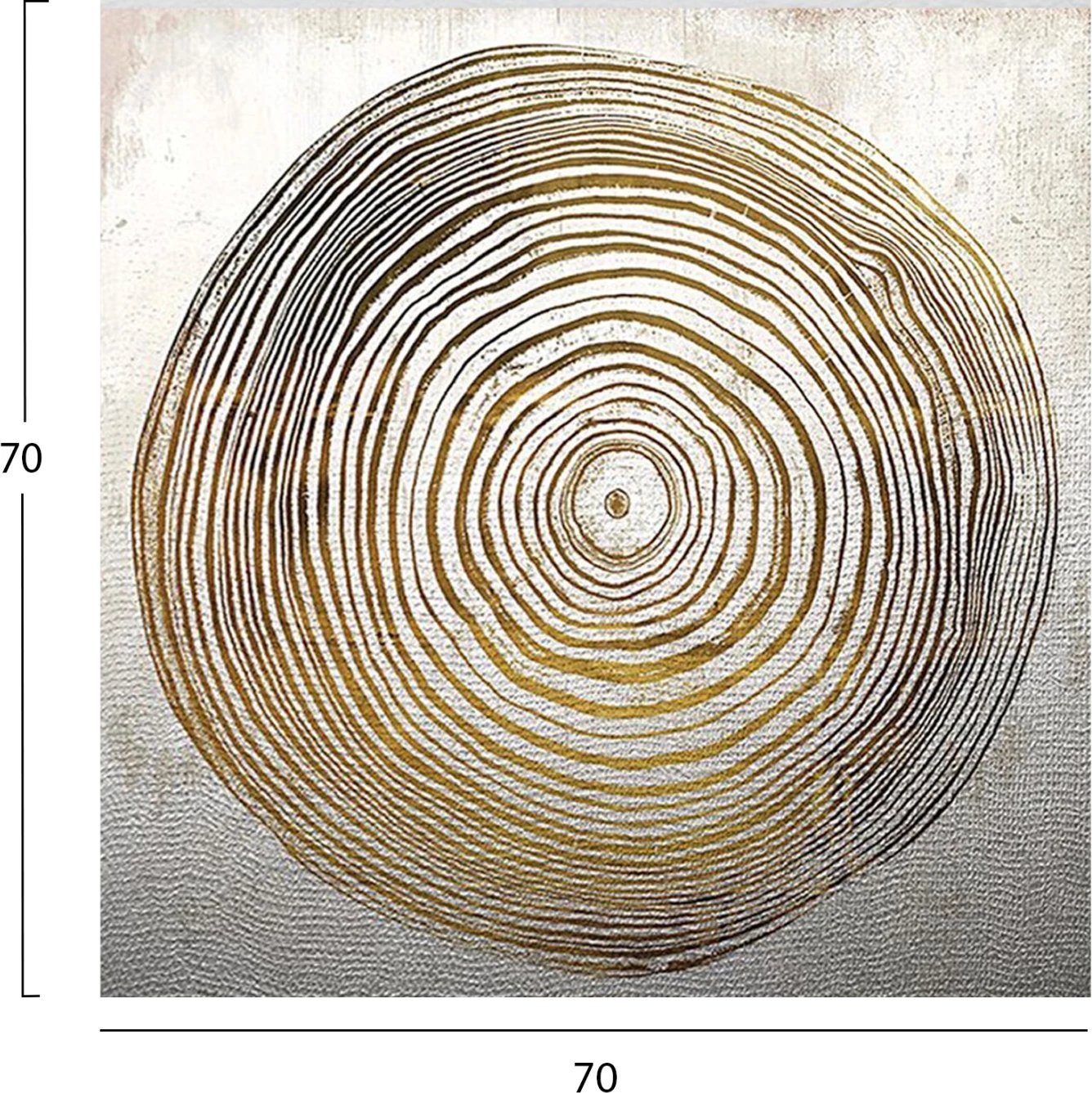 Pikturë muri GOBI, seri katrore, kanavacë e printuar, 70x2.8x70cm