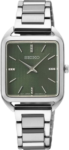 Orë dore SEIKO SWR075P1, e argjendtë me ekran të gjelbër