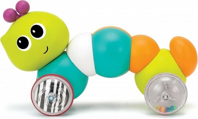 Lodër breshkë me rrota B-kids Caterpillar Car, shumëngjyrëshe