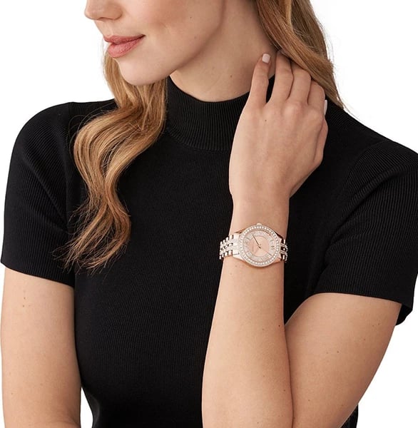 Orë dore MICHAEL KORS HARLOWE për femra, rozë gold