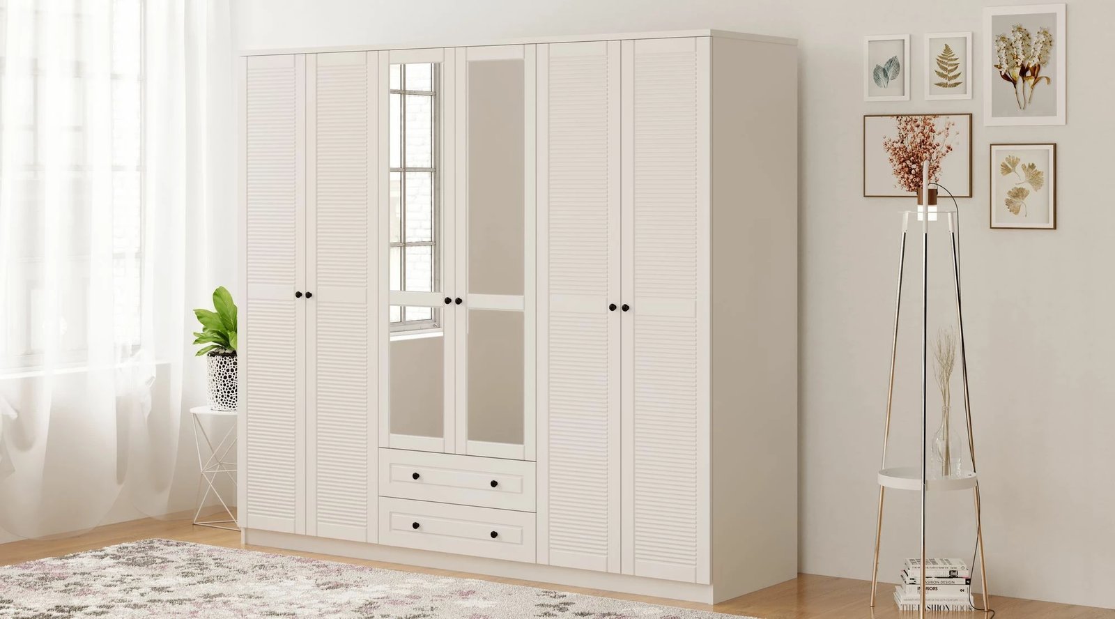 Dollap Skye Decor, ngjyrë e bardhë mat, Rb-064-03