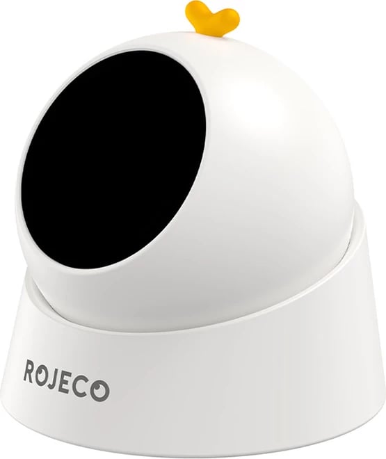 Lodër lazer për kafshë, Rojeco RWJDZ-02, automatike, 3 shpejtësi, rrotullim 360°/60°, bateri 1000 mAh, USB-C, e bardhë