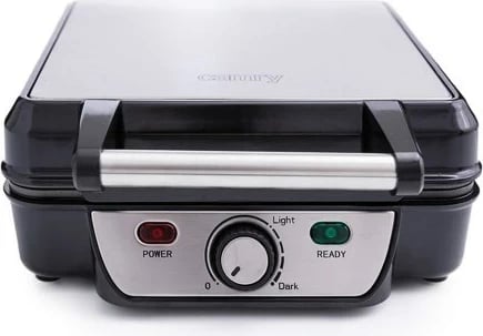 Aparat për vafla Camry CR 3025, 4 vafla, 1500 W, Katrore, Zi