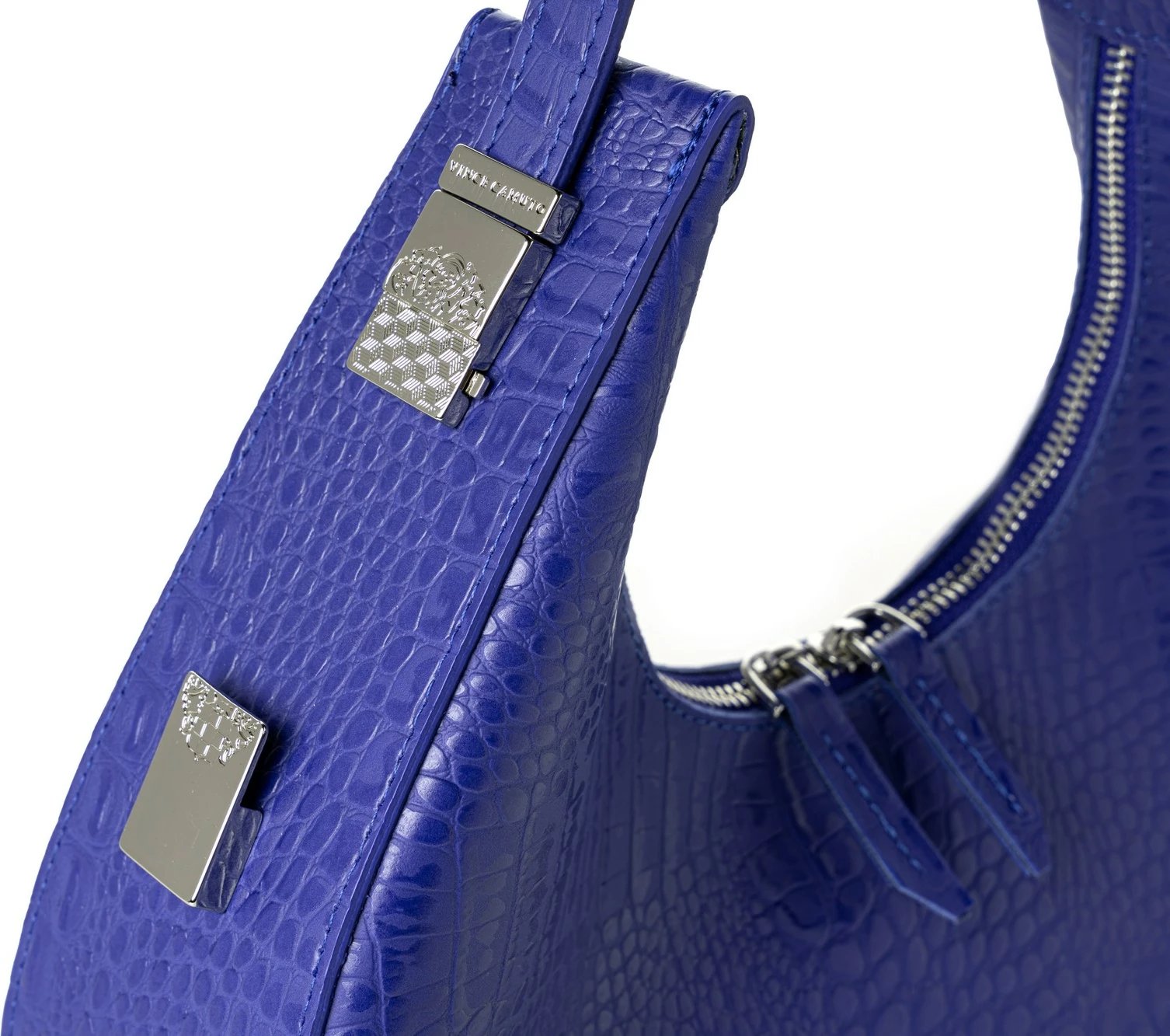 Çantë krahu Vince Camuto, Riviera - Croco Sax Blue