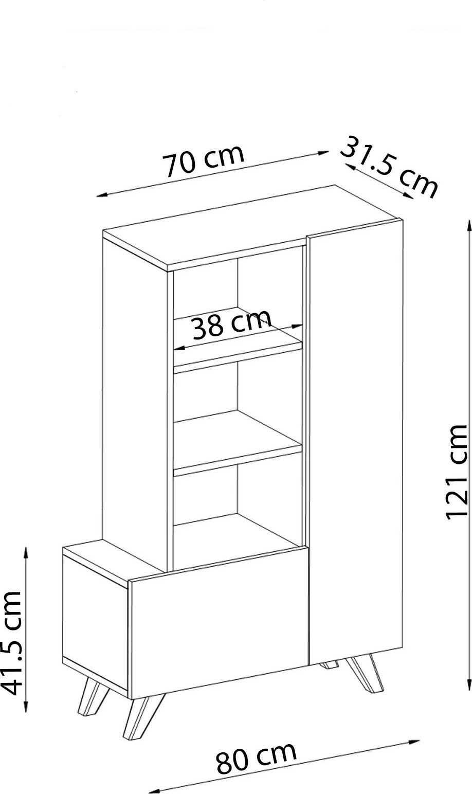 Dollap për këpucë Hanah Home, Agostina Shoes, i bardhë