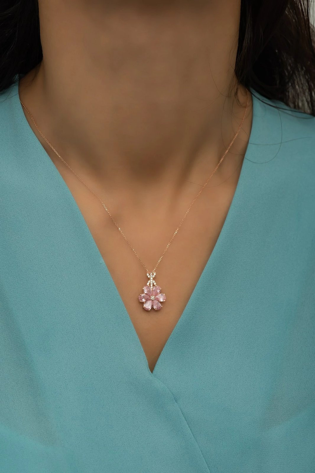 Varëse argjendi ngjyrë rozë e artë, Jumeon, NRZ99714 Varëse argjendi ngjyrë rozë e artë, Jumeon, NRZ99714