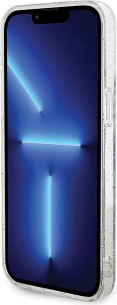 Mbështjellës Karl Lagerfeld KLHMP14XHGKCNOT për iPhone 14 Pro Max 6.7", transparent, Glitter MagSafe