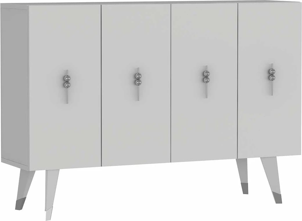 Konsol Skye Decor, 8167KM-32, e bardhë, argjend