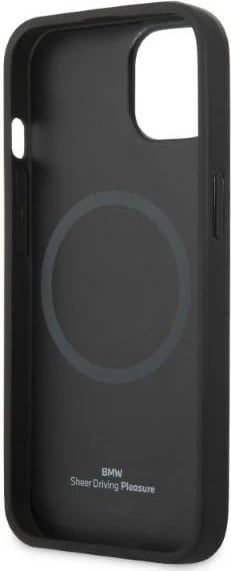 Mbështjellës BMW BMHMP14MSLLBK për iPhone 14 Plus, hardcase, MagSafe, zi
