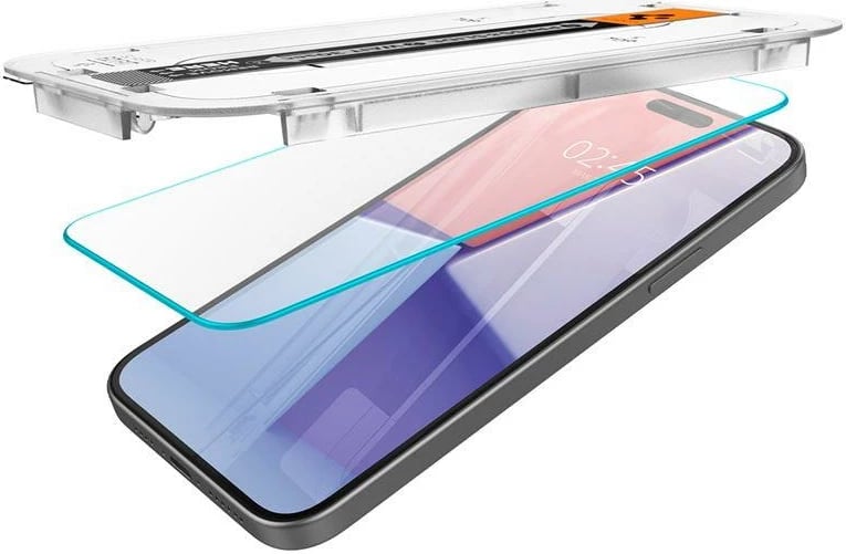 Xham mbrojtës Spigen Glas.tR EZ Fit për iPhone 15 Plus / 16 Plus, 2 copë, transparent