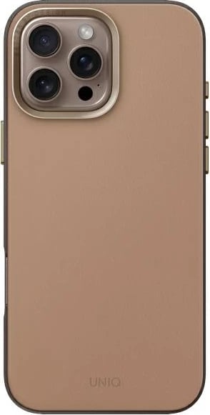 Mbështjellës UNIQ Lyden DS për iPhone 16 Pro Max 6.9", Magclick, kafe-gri/gri flinti