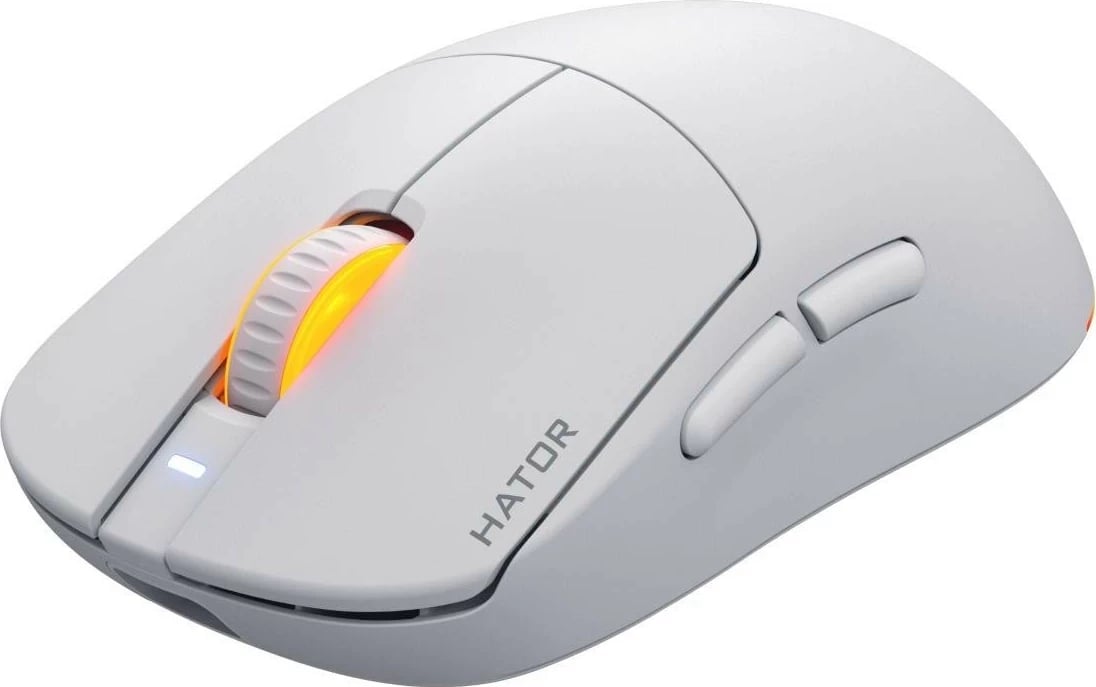 Maus Hator Quasar 3 wireless, RGB, 12000 DPI, i bardhë