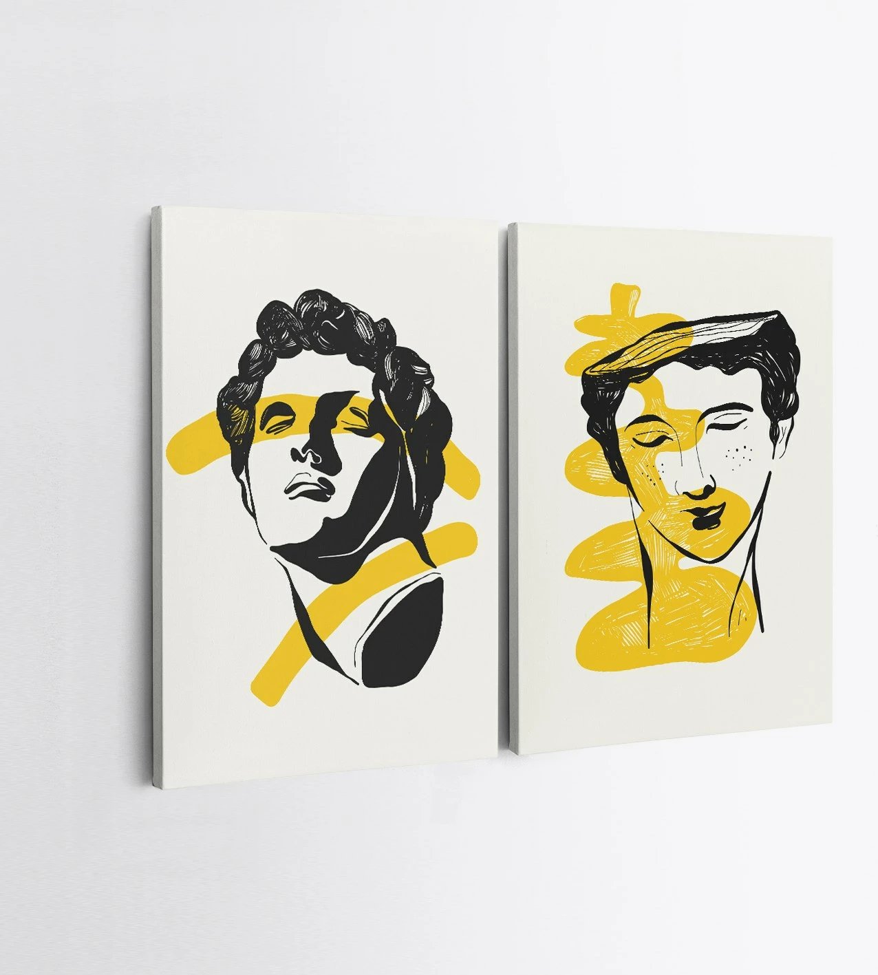 Pikturë dekorative në kanavacë (2 copë), Wallity, 2KNV4284, 50x70