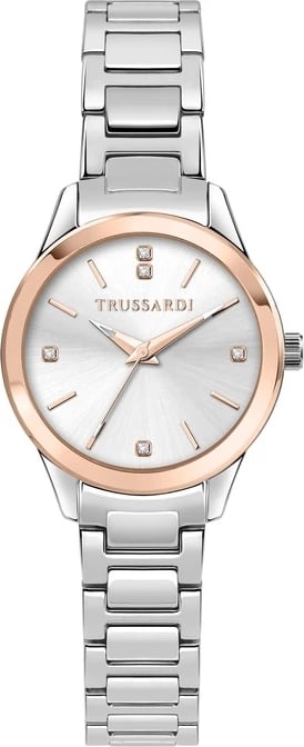 Orë dore TRUSSARDI R2453151519 për femra, argjendi/rozë