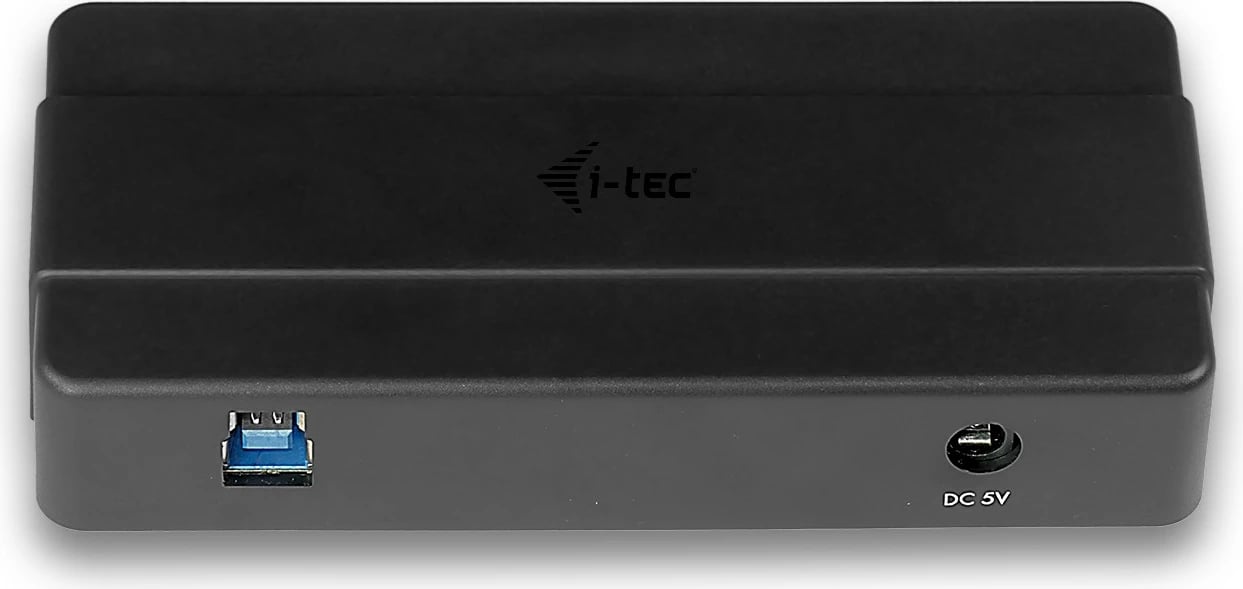 HUB USB I-Tec 4 porta, USB 3.0, me adapter rryme, i zi