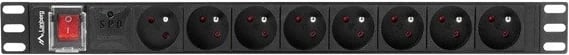 Shirit fuqie Lanberg PDU Rack 19" (1U, 16A, 6X 230V PL, 2m)