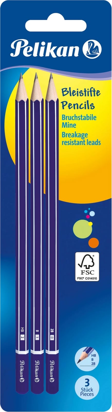 Set lapsa Pelikan 807418, 3 copë, vjollcë, gjashtëkëndor