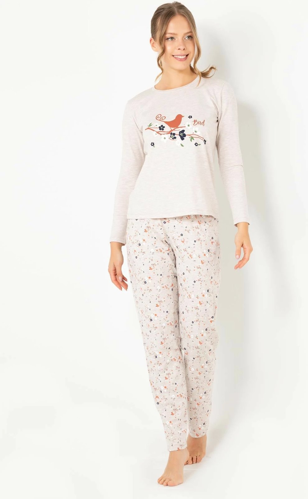 Set pizhamash për gra, Jumeon, 002-000817, bezhë