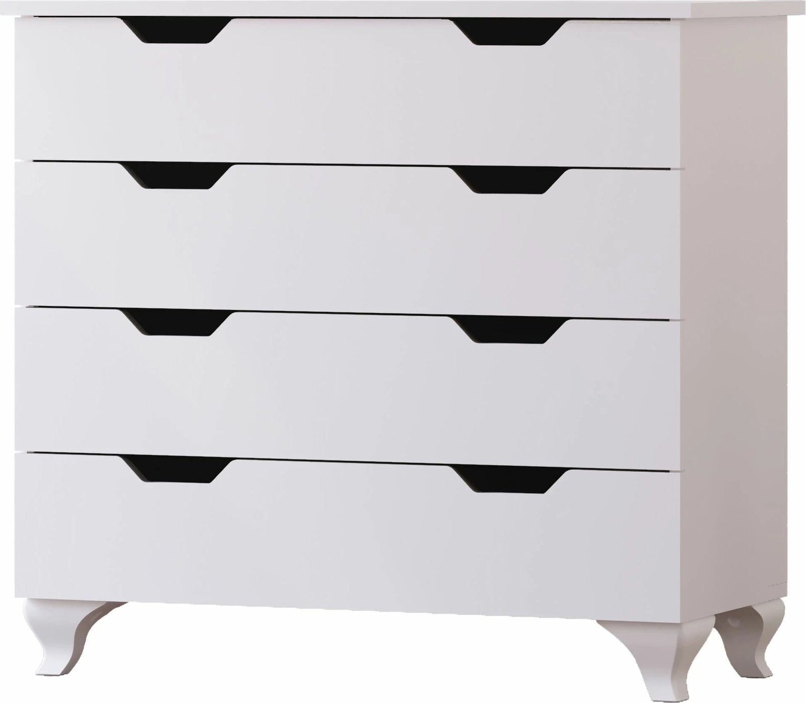 Komodë Skye Decor, Rb-162, ngjyrë e bardhë mat