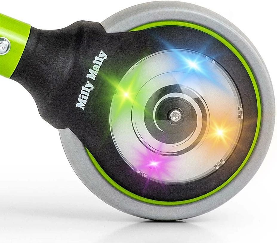 Biçikletë pa pedale për fëmijë, Milly Mally Micro Plus Frog, rrota 6", 18–36 muaj, ngarkesë 25 kg, jeshile