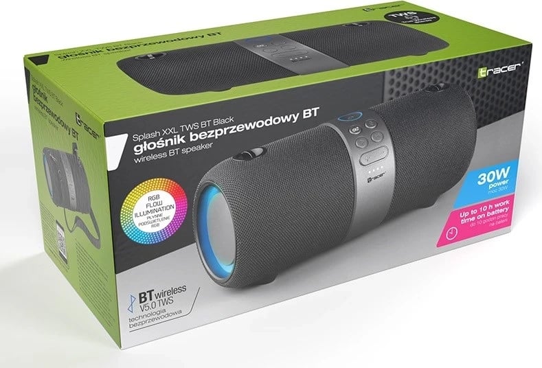 Altoparlant portativ stereo Tracer SPLASH XXL, Zi, 30 W