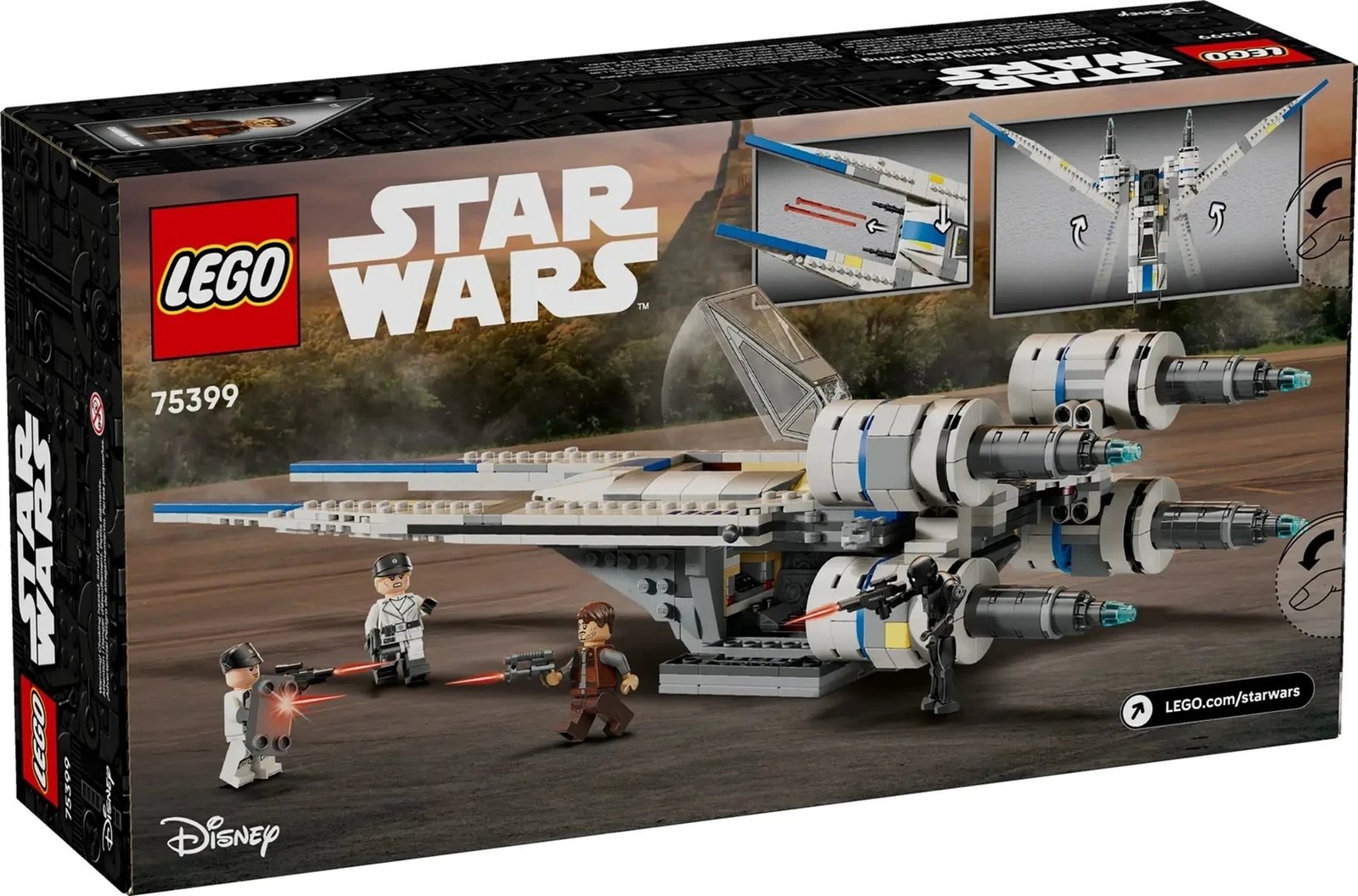Set LEGO Star Wars Rebel U-Wing Starfighter 75399 me 4 minifigura