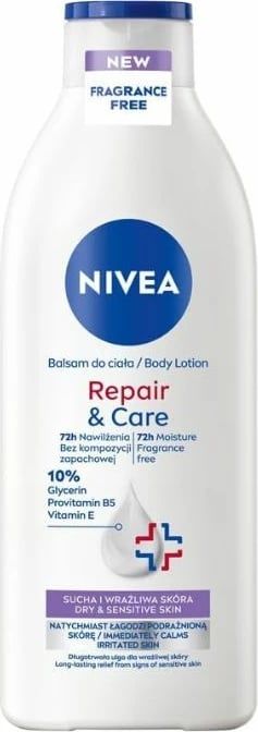 Balsam trupi Nivea Repair & Care Regenerating për femra 400ml