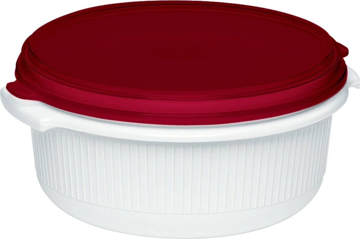 Set ena mikrovale Emsa Micro Family 3 copë, bardhë/kuqe