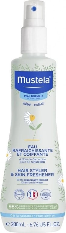 Sprej për flokë dhe lëkurë Mustela Hair Styler & Skin Freshener 200ml