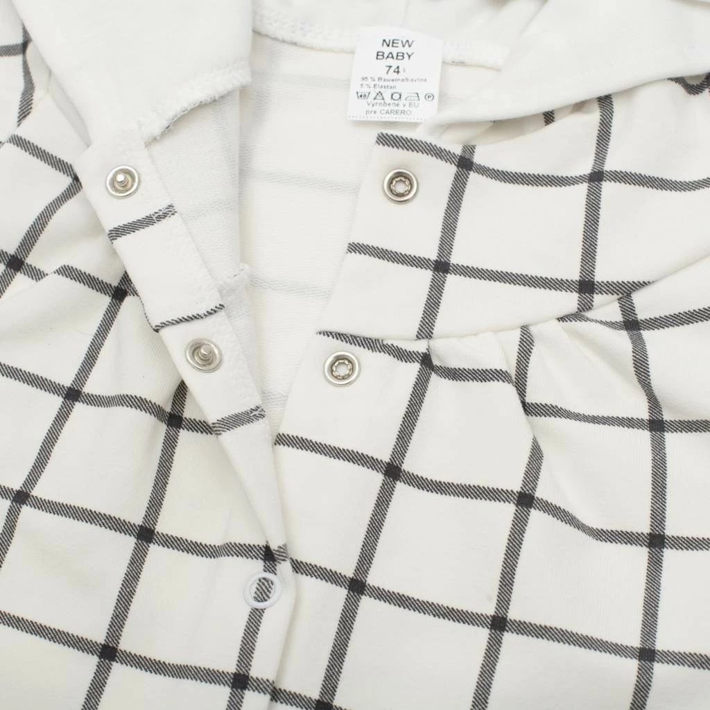 Set 2-pjesësh, New Baby Cool Girls, bluzë me kapuç + fund, madhësi 86 (12-18m), e bardhë