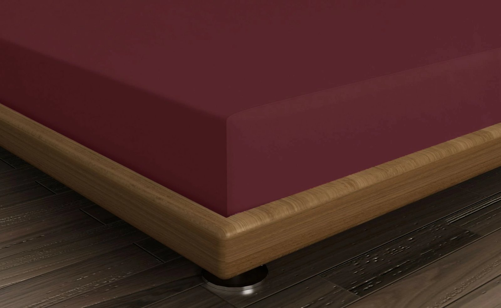 Çarçaf i vogël me lastik, ngjyrë e kuqe e errët, L'essentiel