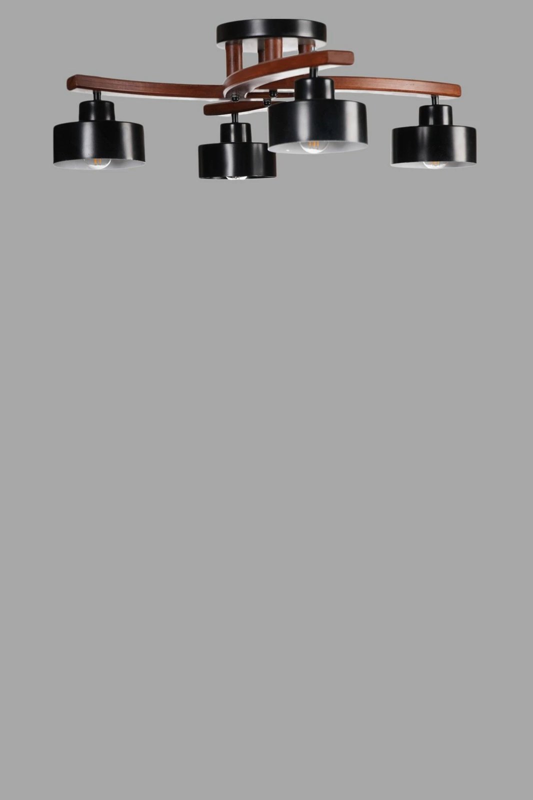 Llambadar Opviq, ngjyrë e zezë dhe arre, 9002-8