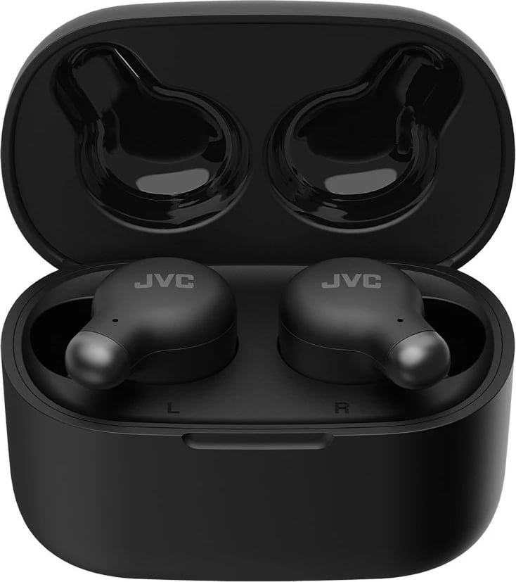Kufje wireless JVC HA-A25T, in-ear, me memory foam, e zezë