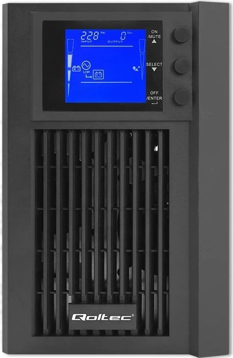UPS Qoltec 53981, 2kVA, 1600W, Pure Sine Wave, LCD, USB, i zi UPS Qoltec 53981, 2kVA, 1600W, Pure Sine Wave, LCD, USB, i zi