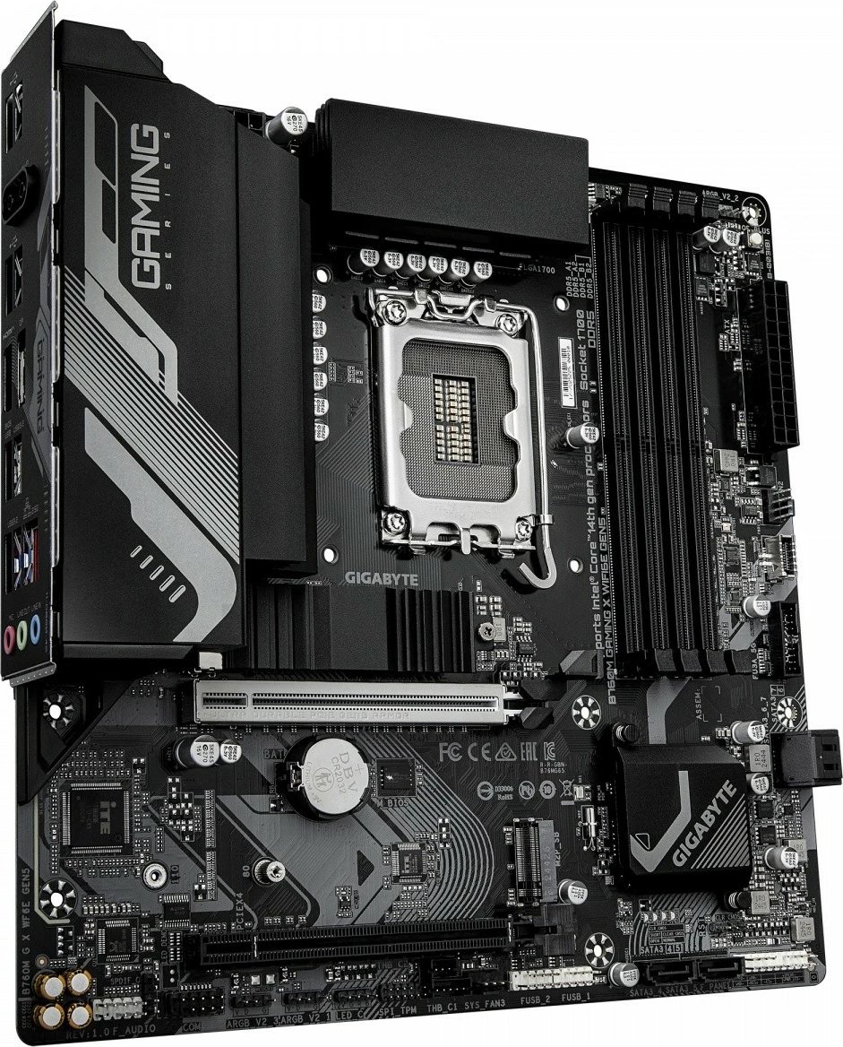 Pllakë amë, Gigabyte, B760M Gaming X WiFi 6E GEN5, Intel B760, LGA1700, 4x DDR5, PCIe 5.0, mATX