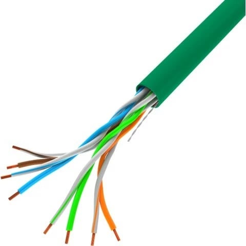 Kabllo rrjeti UTP Lanberg LCU5-12CU-0305-G, Cat 5e, 305m, Gjelbër