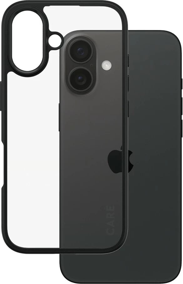 Mbështjellës PanzerGlass CARE Case Flagship Urban Combat për iPhone 16, transparent