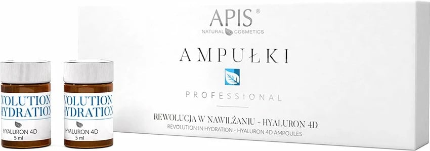 Ampula për fytyrë APIS Hyaluron 4D për femra, 5x5ml
