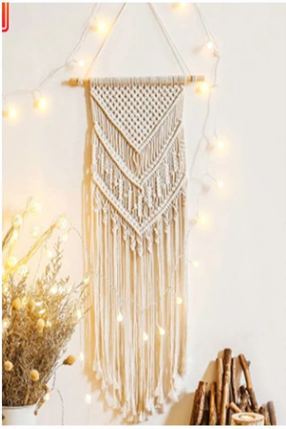 Dekor macramé varëse me LED NEXT 40x110cm