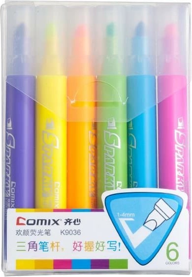 Markerë Comix 6 Ngjyra, 1-4mm