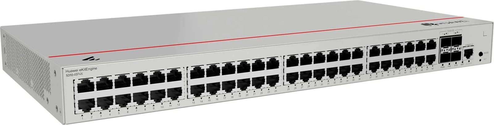 Switch Huawei S310-48P4X, Gigabit Ethernet, PoE, 1U, Gri