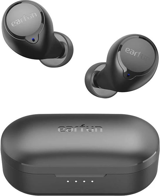 Kufje TWS EarFun Free 1S, in-ear, Bluetooth 5.3, IPX7, e zezë