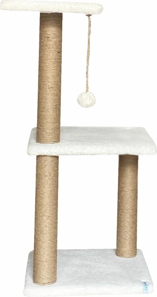 Dru për gërvishtje për mace, Tina 1, i bardhë