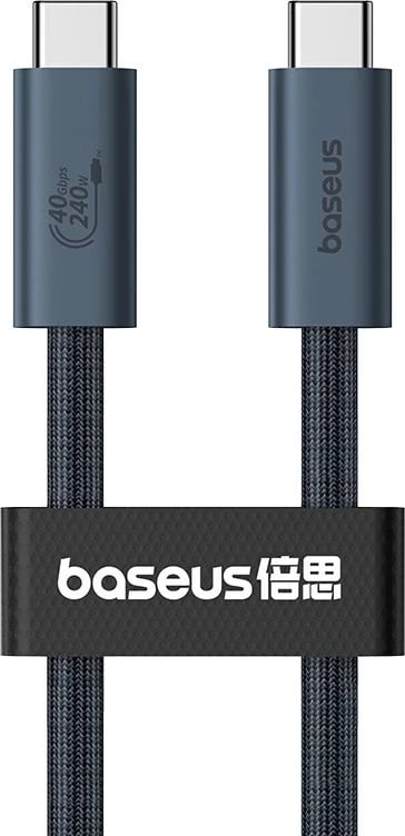 Kabllo USB C në USB C Baseus, 1 m, 240 W, E zezë Kabllo USB C në USB C Baseus, 1 m, 240 W, E zezë