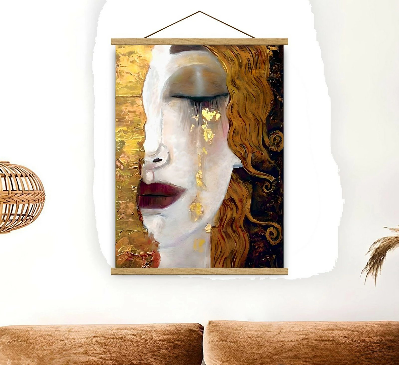 Pikturë dekorative me kornizë, shumëngjyrëshe, MRG49, 50x70cm